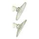 Pair of opaline and porcelain sconces