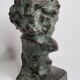 Bust of Beethoven after Cipriani in patinated plaster to resemble bronze, 27 cm