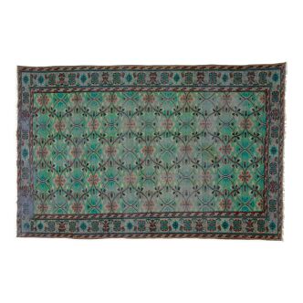 Anatolian handmade vintage rug 270 cm x 181 cm