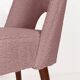 Shell chair in pink boucle, 1960s