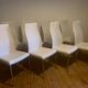 Set of 8 chairs design Cattelan leather and chrome