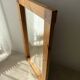 Large Danish pine wall mirror 1970s
