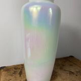 Iridescent glass vase