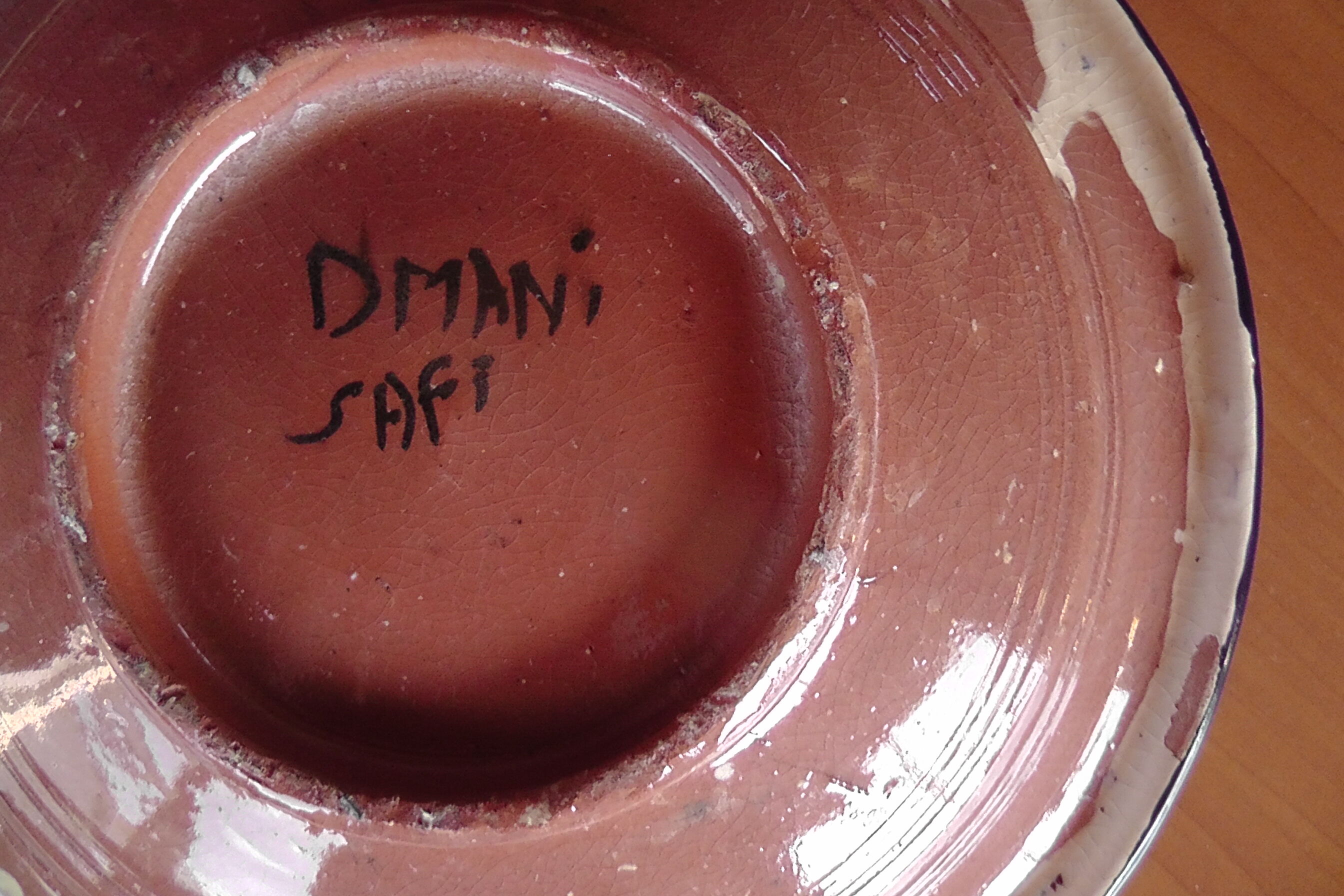 Moroccan tagine blue safi