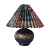 Ceramic lamp with 80s lampshade
