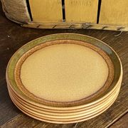 Dessert plates in stoneware, Bidonviller France