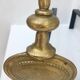 Pair of andirons in brass for fireplace
