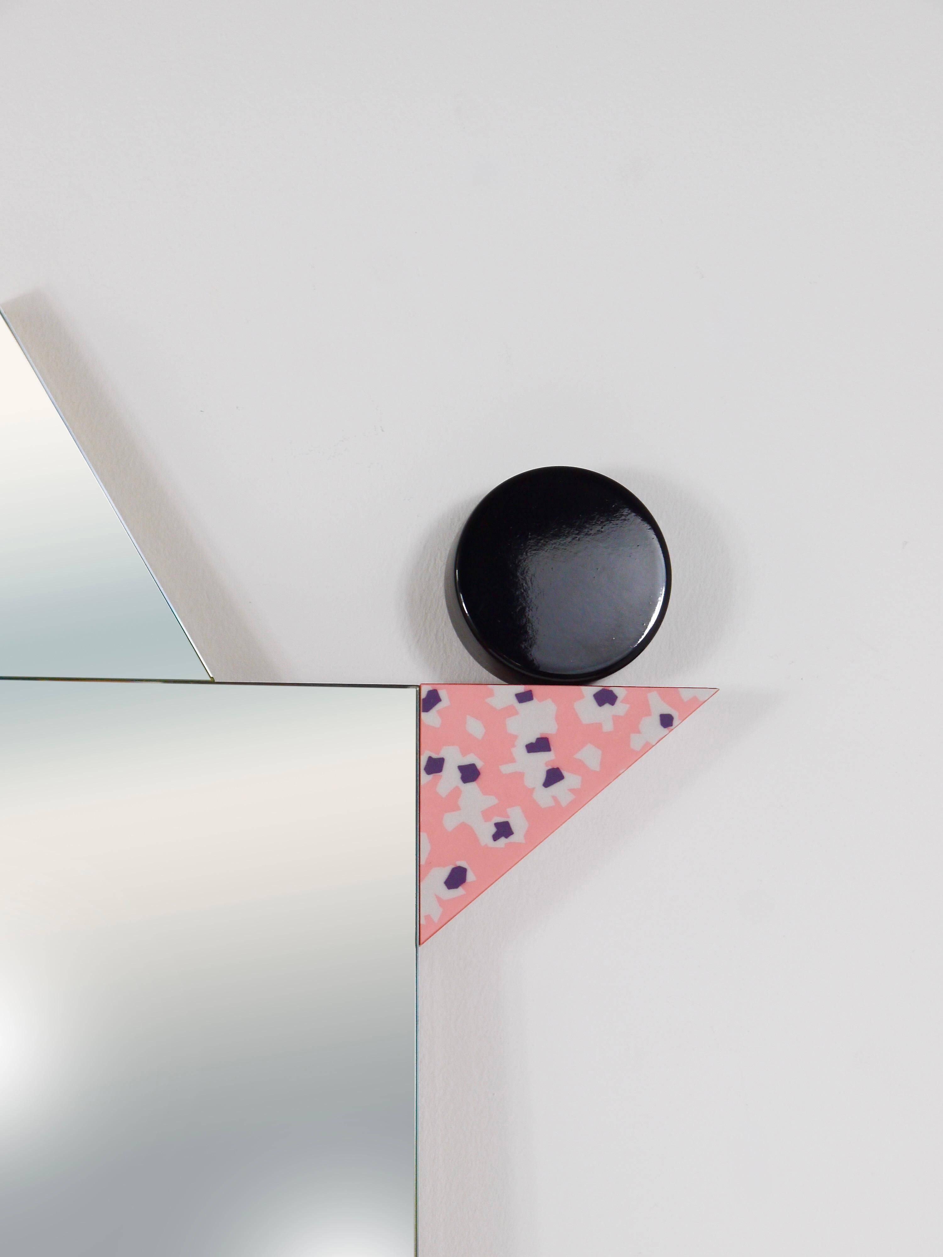 Ettore Sottsass Memphis Milano Diva Wall Mirror Vintage, Italy, 1984