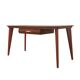 Oak desk, Italian design, 1970s, production: Italy