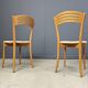 Chaises de salle à manger vintage de bistrot italien et corde de papier, années 1980
