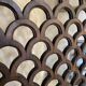 Art deco walnut claustra
