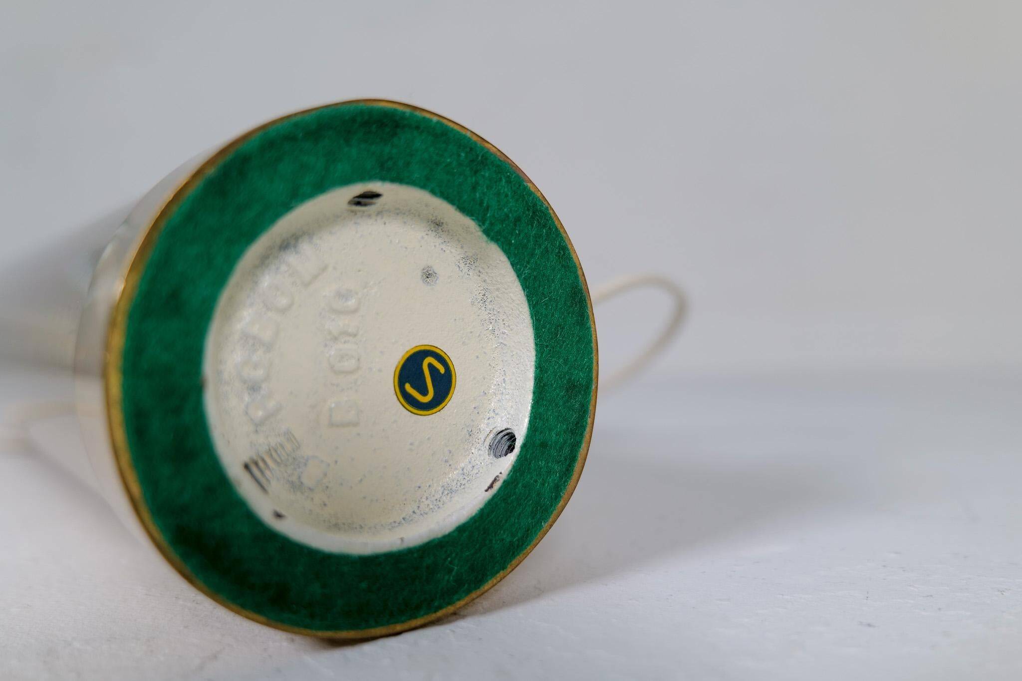 Pair of large Bergboms B-010 table lamps in brass, mid-century, 1960s, Sweden.