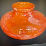 Large art-deco vase le lorrain glassware Daum Nancy 1925