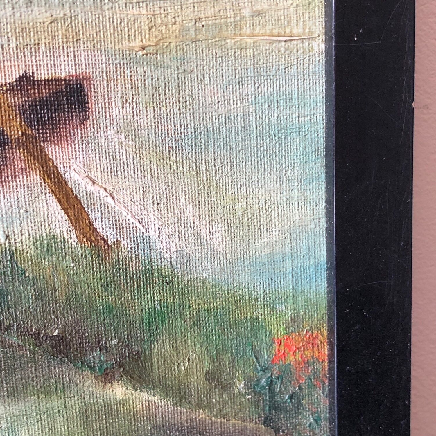 Wood painting duo, Vietnam, 1955