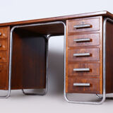 Bureau en chêne Bauhaus par Vichr a spol Tchéquie années 1930
