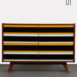Yellow and black chest of drawers, model U-453, by Jiri Jiroutek, 1960