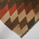 5x8 Orange & Brown Tribal Vintage Kilim Rug, 149x253Cm