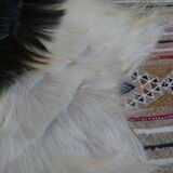 Natural black and white goat skin 92x47cm
