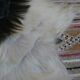 Natural black and white goat skin 92x47cm