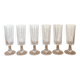 RCR champagne flutes model Zeus - crystal - vintage