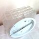 Molded glass ceiling lamp