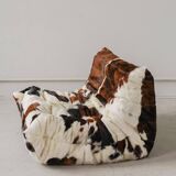 Togo 2-seater sofa in cow leather attributed to Michel Ducaroy for Ligne Roset