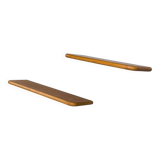 Ensemble de 2 étagères murales en teck du milieu du siècle, années 1970