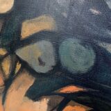 Tableau nature morte cubiste 1960 signé P.Legrand