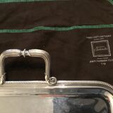 Christofle plate in silver metal