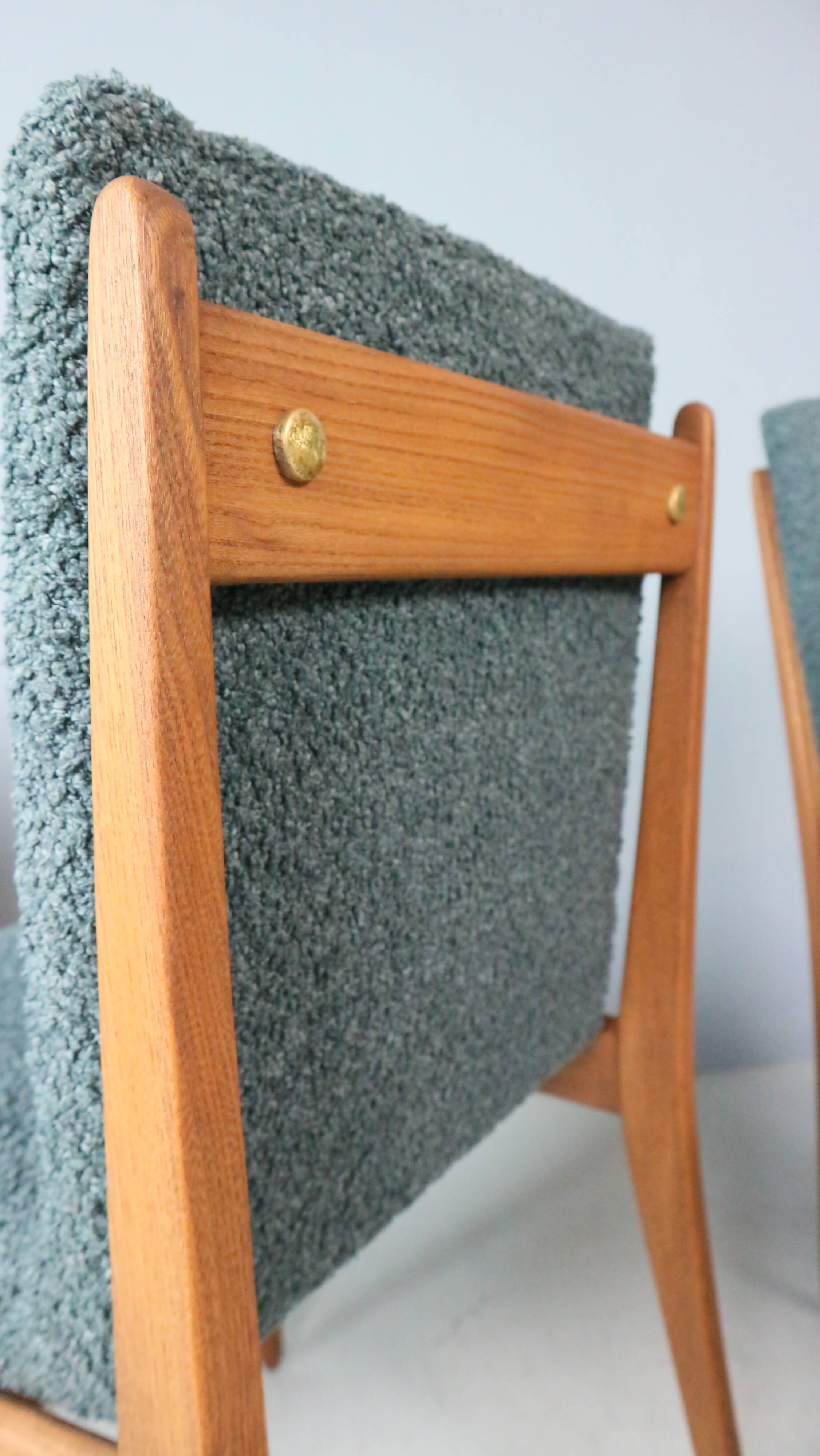 Set of four dining chairs by ISA Bergamo, 1960s.