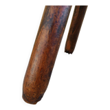Solid wood tripod stool
