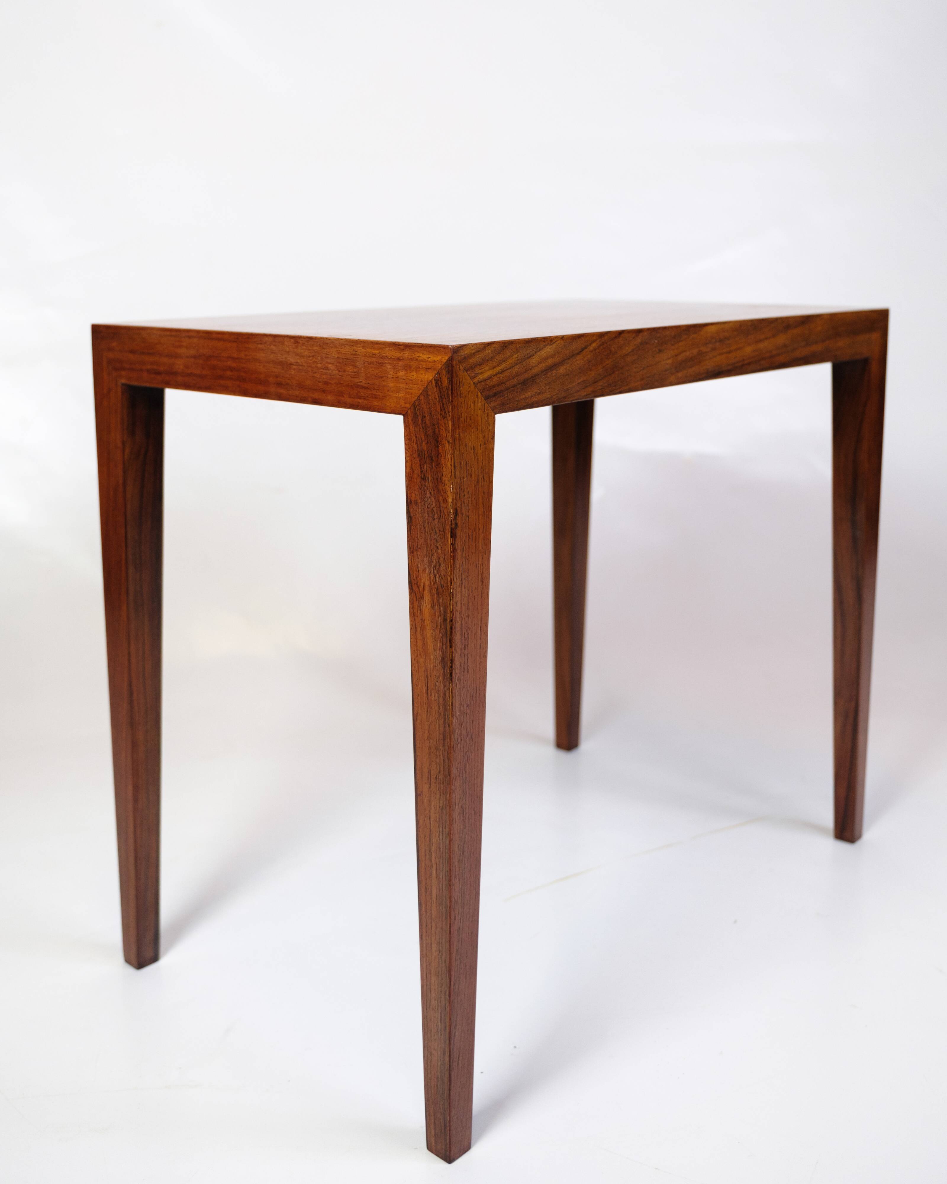 Side Table Model 162 In Rosewood By Severin Hansen For Haslev Furniture