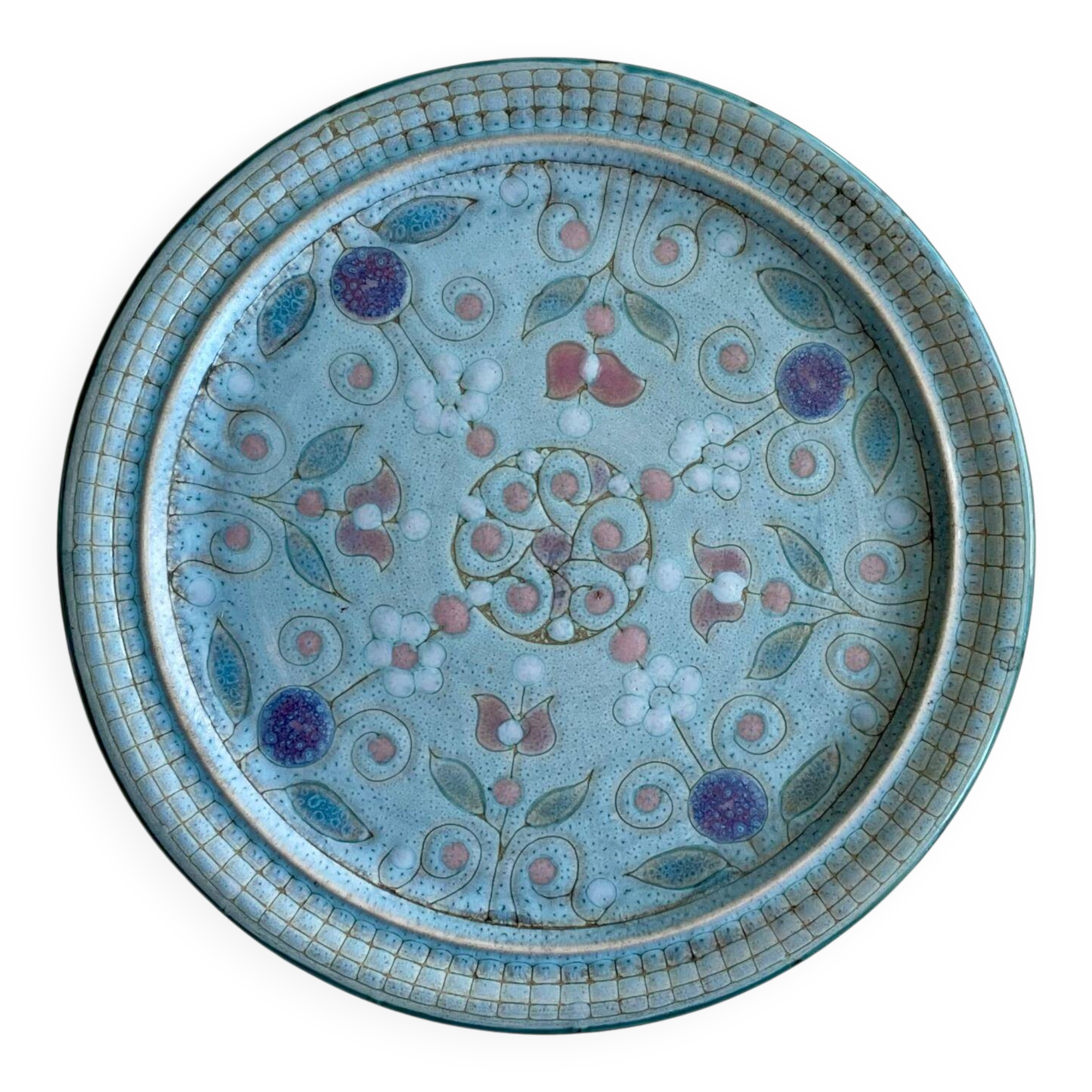 Glazed ceramic dish, Danuta Le Hénaff