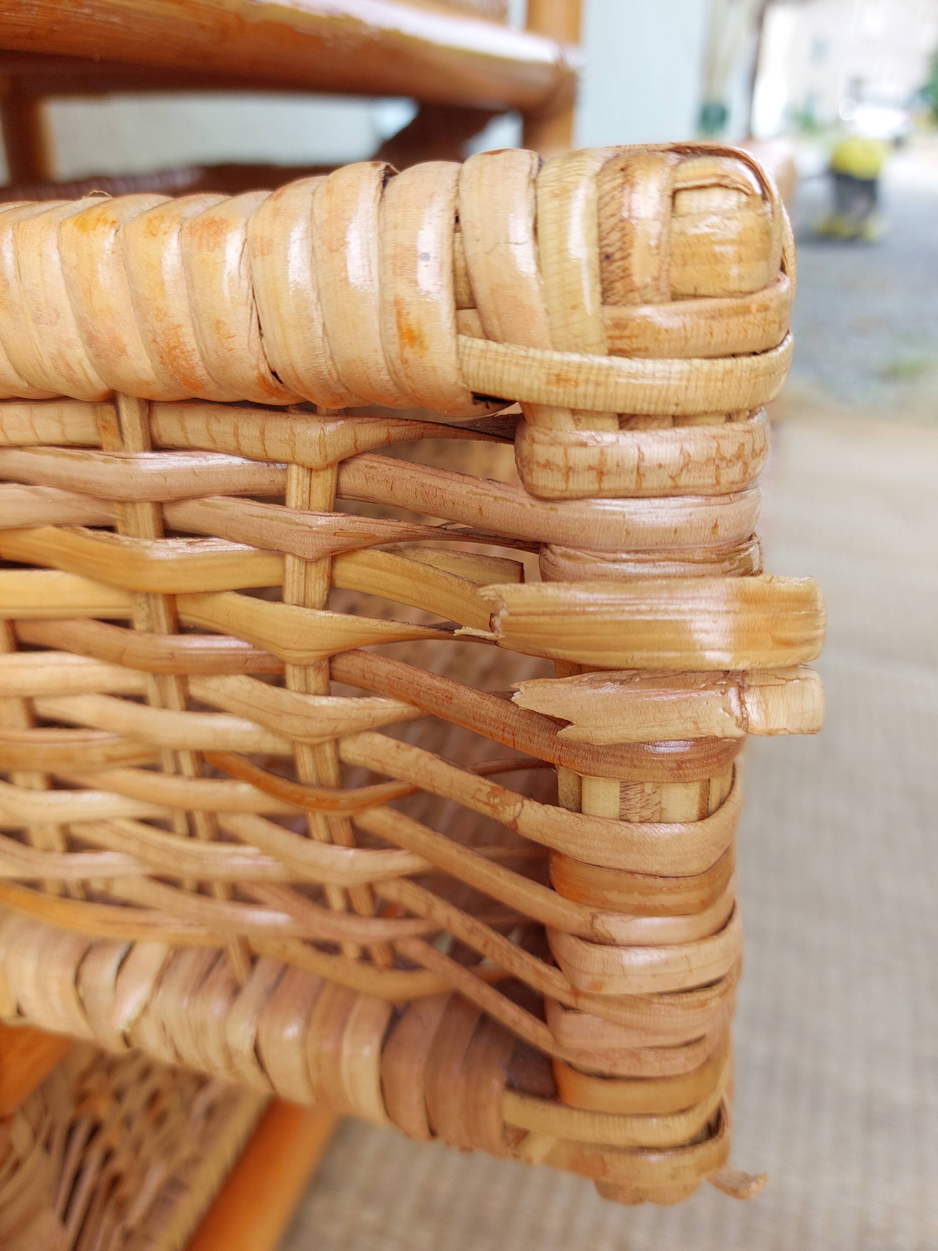 Commode en osier