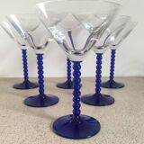6 Martini glasses