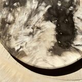 Very large empty pocket or petrified wooden flat