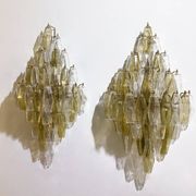 Pair of Murano Glass "Poliedri" Wall Sconces by Carlo Scarpa for Venini, 19