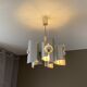 Lustre Polam Bielsko. 1970. Space age. Brushed stainless steel.