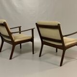 2x Easy Chair Ole Wanscher model PJ112 Mahagoni Denmark 1940s