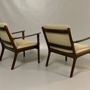 2x Easy Chair Ole Wanscher model PJ112 Mahagoni Denmark 1940s