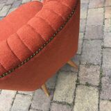 Chaise rouge, années 1960