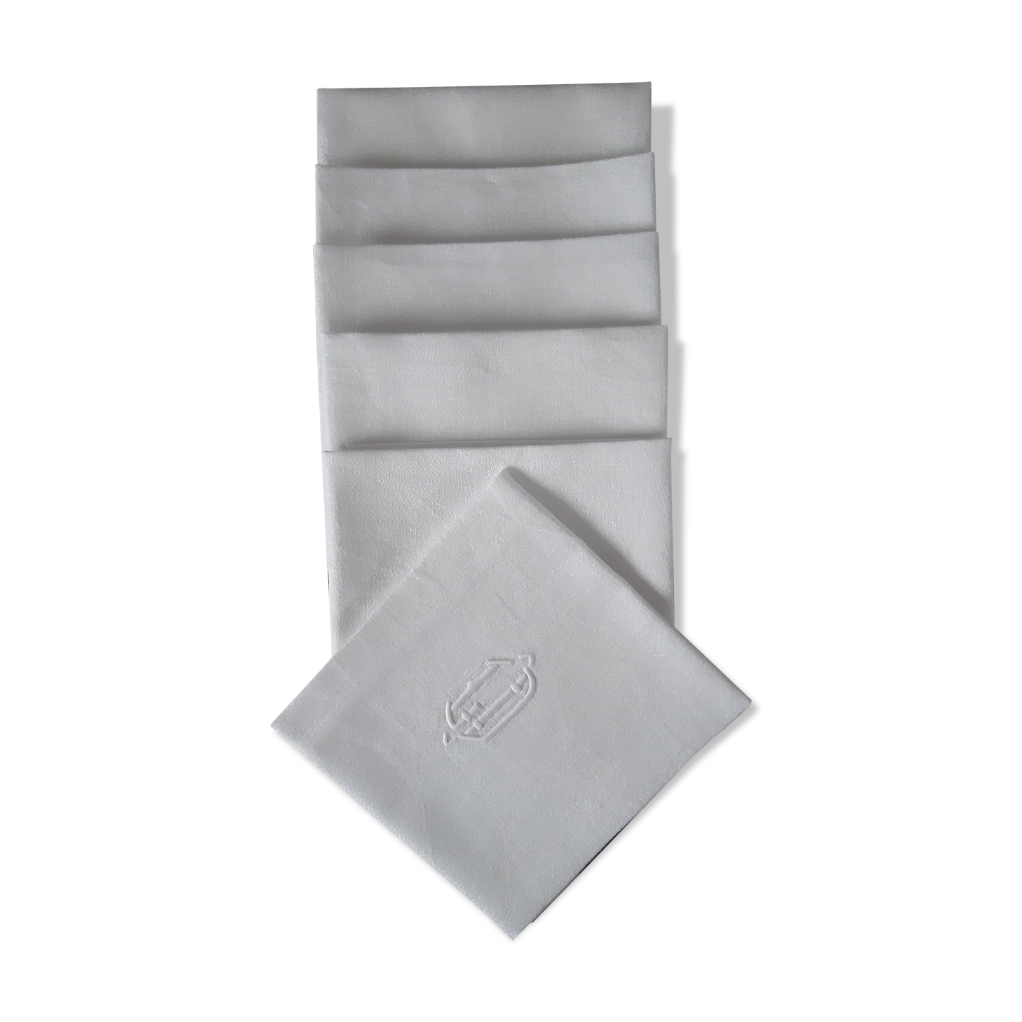 Set of 6 CD embroidered towels