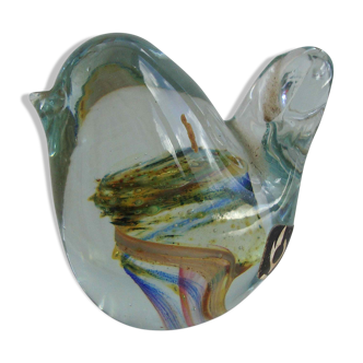 Isle of Wight glass paperweight bird