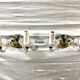 Pair of glass and crystal sconces