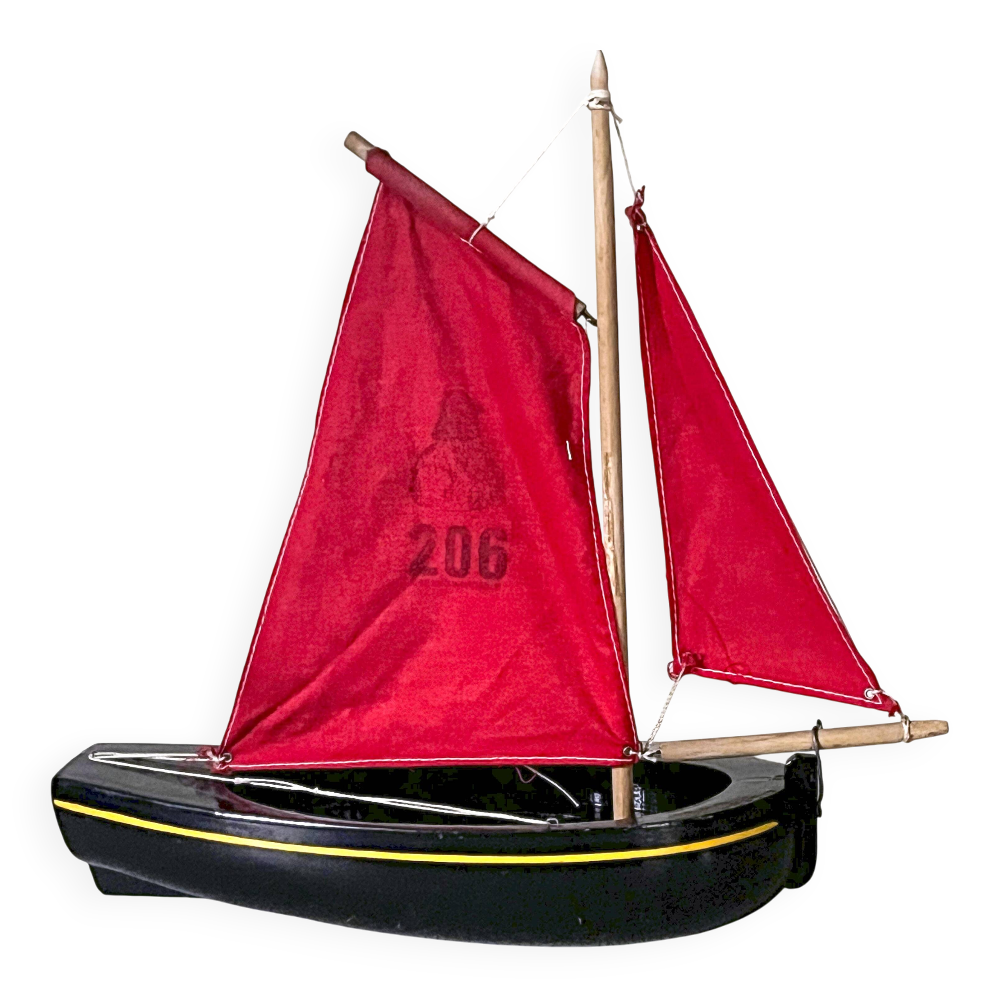 Tirot brand basin sailboat, model 206, vintage toy.