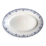 Plat ovale terre de fer de Gien