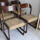 Série de 4 chaises traineau Baumann