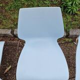 Vico Magistretti (1920-2006) for Kartell - Series of 4 chairs - Maui model - Sky blue color