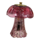 Vintage table lamp in fuchsia pink glass.