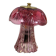 Vintage table lamp in fuchsia pink glass.